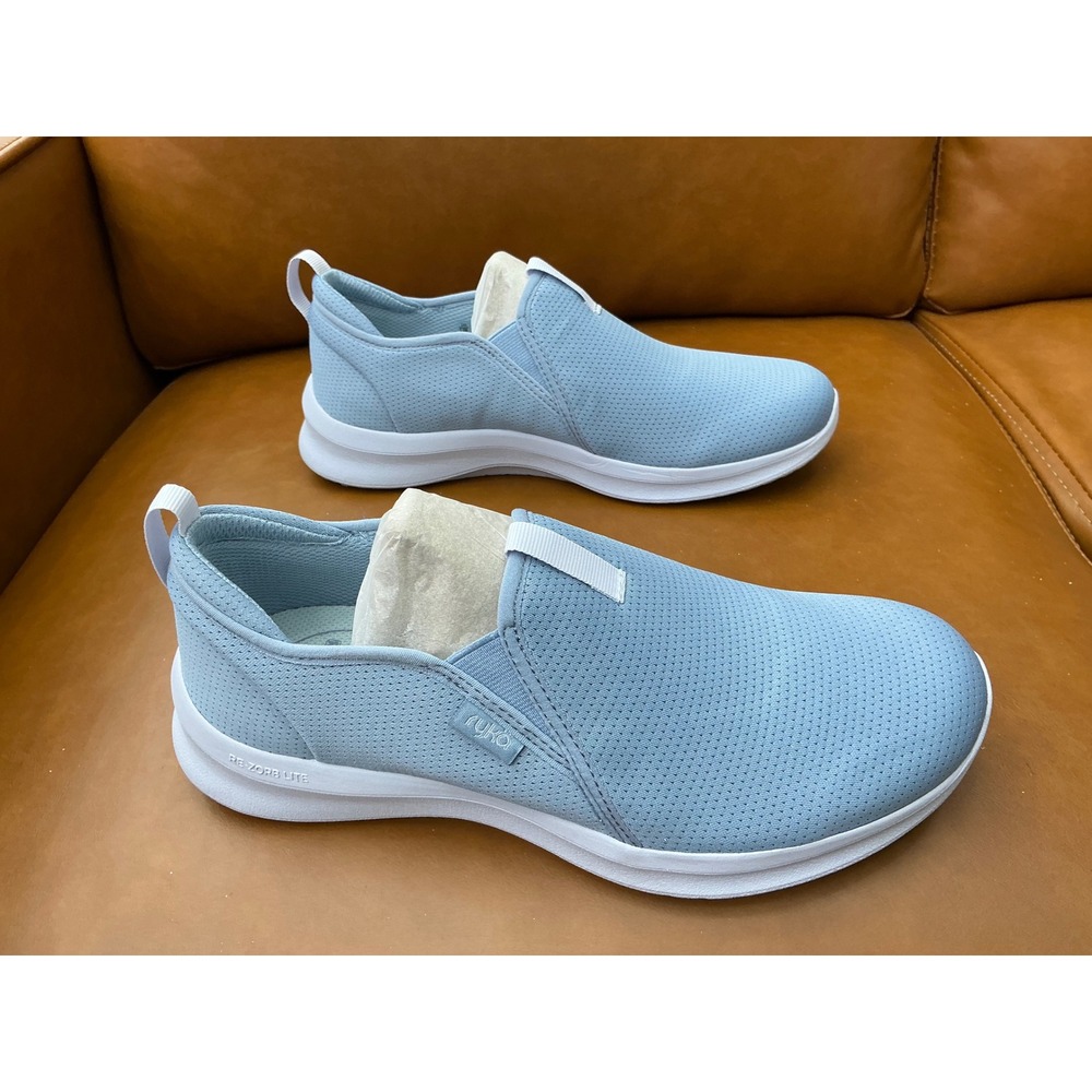 Ryka Revive Slip On Women 7.5 Blue NEW Washable Recovery Sneakers Z1142